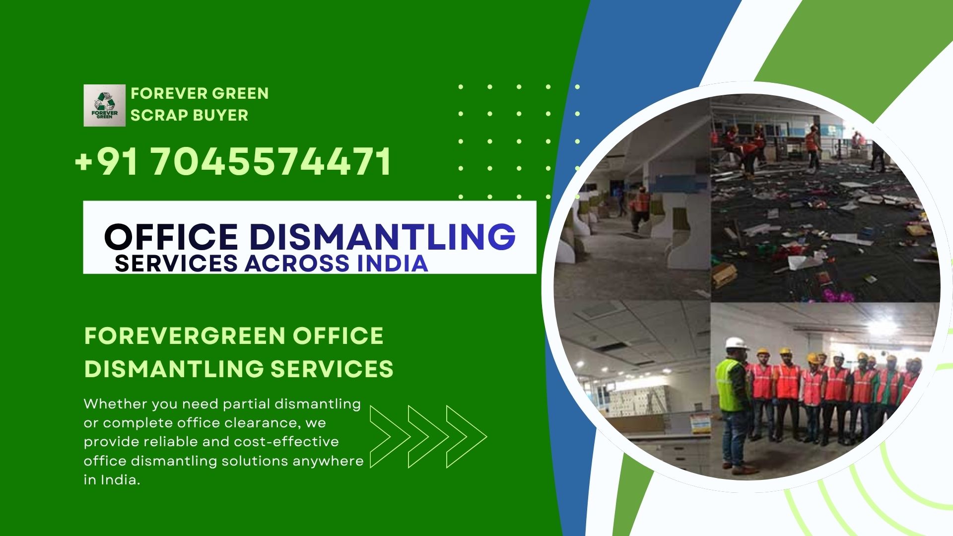 Ofiice Dismantling Services Across India By Forevergreen 
